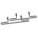 Cal-Mil 3723-13 Bracket for Buffet Risers - 12"W x 2"D, Metal, Black-cityfoodequipment.com