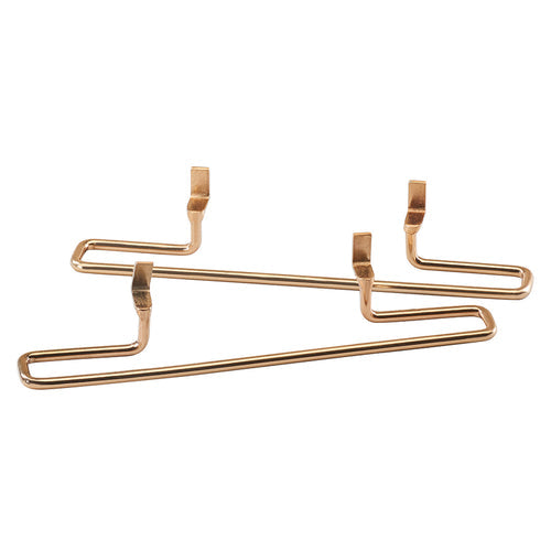 Cal-Mil 3723-46 Bracket for Buffet Risers - 12"W x 2"D, Metal, Brass-cityfoodequipment.com