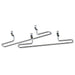 Cal-Mil 3723-49 Bracket for Buffet Risers - 12"W x 2"D, Metal, Chrome-cityfoodequipment.com