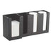Cal-Mil 376-13 Lid Organizer w/ (3) 4" & (1) 5" Sections, Black-cityfoodequipment.com