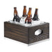 Cal-Mil 3800-10-87 Rectangular Ice Housing - 13 1/4"L x 11"W x 7 1/4"H, Oak Wood, Gray-cityfoodequipment.com