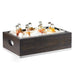 Cal-Mil 3800-12-87 Rectangular Ice Housing -21 1/4"L x 13 1/4"W x 7"H, Oak Wood, Gray-cityfoodequipment.com