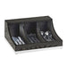 Cal-Mil 3802-87 3 Compartment Flatware Organizer - 13 3/4" x 11 1/2", Oak, Dark Gray-cityfoodequipment.com