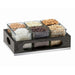 Cal-Mil 3805-87 Rectangular 6 Compartment Condiment Jar Display - Clear/Gray-cityfoodequipment.com