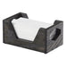 Cal-Mil 3810-87 Napkin Holder for 4" x 8" Napkins - Oak, Dark Gray-cityfoodequipment.com