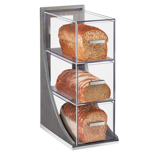Cal-Mil 3815-83 Non-Refrigerated Bread Case w/ (3) Drawers, Gray-cityfoodequipment.com