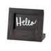 Cal-Mil 3818-23-87 Chalkboard Sign - 5"W x 4 1/4"H, Oak Frame, Dark Gray-cityfoodequipment.com