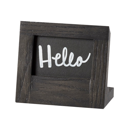 Cal-Mil 3825-23-87 Tabletop Menu Card Holder - 2" x 3 1/2", Oak, Dark Gray-cityfoodequipment.com