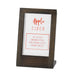 Cal-Mil 3825-46-87 Tabletop Menu Card Holder - 4" x 6", Oak, Dark Gray-cityfoodequipment.com