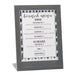 Cal-Mil 3825-811-83 Menu Card Holder, 9" x 4" x 11", Gray-cityfoodequipment.com