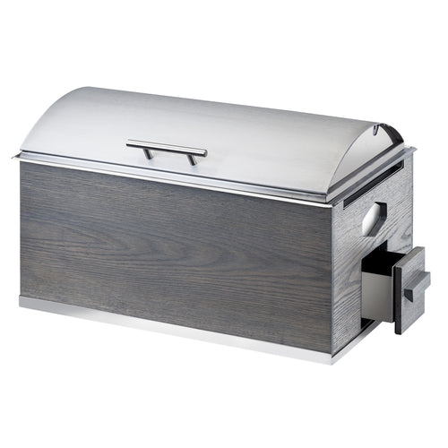 Cal-Mil 3828-83 Rectangular Chafer w/ Cover, 22" x 14" x 13 1/2", Gray-cityfoodequipment.com