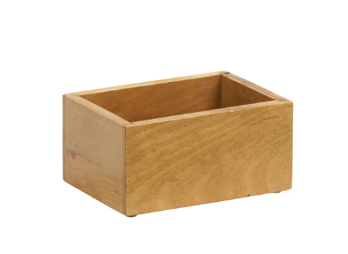 Cal-Mil 3829-99 Rectangular Condiment Caddy - 7 1/4" x 5 1/4" x 11"H, Wood, Brown-cityfoodequipment.com