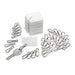 Adir Office ADI689-50, White Plastic Key Tags (50-Pack)-cityfoodequipment.com
