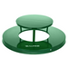 Alpine Industries ALP479-38-A-GRN, Rain Bonnet Lid for Outdoor Metal Waste Receptacle - 38 Gallon Green-cityfoodequipment.com