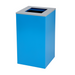 Alpine Industries ALP4450-KIT-BLU-S, Square Recycling Bin 29 Gallons - Blue Can, Square Opening Lid-cityfoodequipment.com