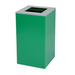 Alpine Industries ALP4450-KIT-GRN-S, Square Recycling Gin 29 Gallons - Green Can, Square Opening Lid-cityfoodequipment.com