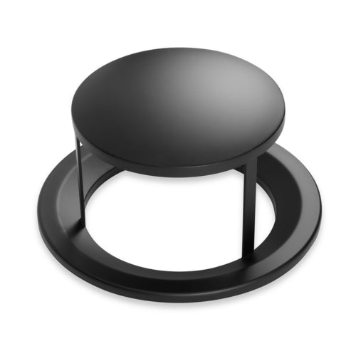 Alpine Industries ALP4400-01-RB, Rain Bonnet Lid for Round, 32-Gallon Outdoor Trash Container with Slatted Recycled Plastic Panels-cityfoodequipment.com