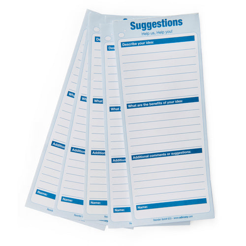 Adir Office ADI633, Suggestion Box Cards - 25/pack-cityfoodequipment.com