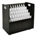 Adir Office ADI626-BLK, 50-Slot Mobile Rolling Wood Blueprint Roll File Large Document Organizer-cityfoodequipment.com