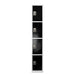 Adir Office ADI629-204-BLK, 72 in. H x 12 in. W 4-Compartment Steel Storage Locker-cityfoodequipment.com
