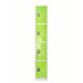 Adir Office ADI629-204-GRN, 72 in. H x 12 in. W 4-Compartment Steel Storage Locker-cityfoodequipment.com