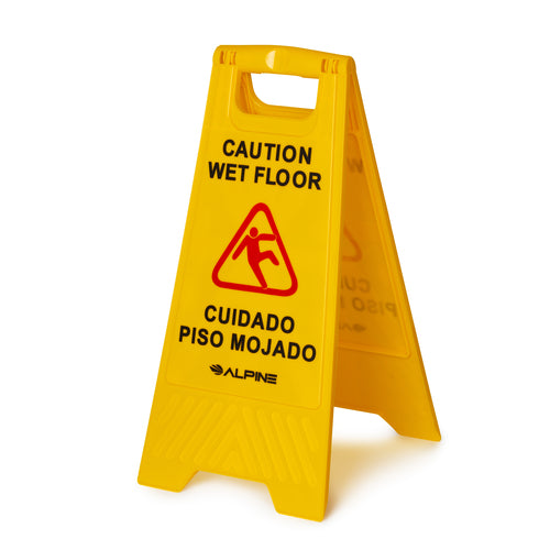 Alpine Industries ALP499, 24" Caution Wet Floor Sign-cityfoodequipment.com
