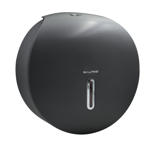 Alpine Industries ALP450-GRY, 9'' Single-Roll Jumbo Bath Tissue Dispenser, Gray-cityfoodequipment.com
