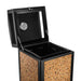 Alpine Industries ALP472-40-STO, Rugged 40-Gallon All-Weather Trash Containers with Stone Panels and Ash Tray-cityfoodequipment.com