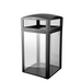 Alpine Industries ALP471-40-CLR, ALP471-40-CLR: 40-Gallon, DHS-Complaint, Waste Receptacle with Transparent Panel's-cityfoodequipment.com
