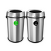 Alpine Industries ALP470-65L-CO-T, 17 Gallon Stainless Steel Open Top Compost and Trash Station-cityfoodequipment.com