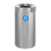 Alpine Industries ALP475-27-R, 27 Gallon Stainless Steel Recycling Can-cityfoodequipment.com