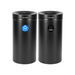 Alpine Industries ALP475-27-BLK-R-T, 27 Gallon Stainless Steel Recycling Can and Trash Receptacle (Black)-cityfoodequipment.com