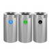 Alpine Industries ALP475-27-R-T-CO, 27 Gallon Stainless Steel Compost Bin, Recycling Can, and Trash Receptacle-cityfoodequipment.com