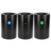 Alpine Industries ALP475-50-BLK-R-T-CO, 50 Gallon Stainless Steel Compost Bin, Recycling Can, and Trash Receptacle (Black)-cityfoodequipment.com