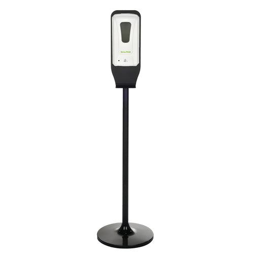 Alpine Industries ALP430-F-S, Automatic Hands-Free Foam Hand Sanitizer/Soap Dispenser with Floor Stand, 1200 mL, White-cityfoodequipment.com