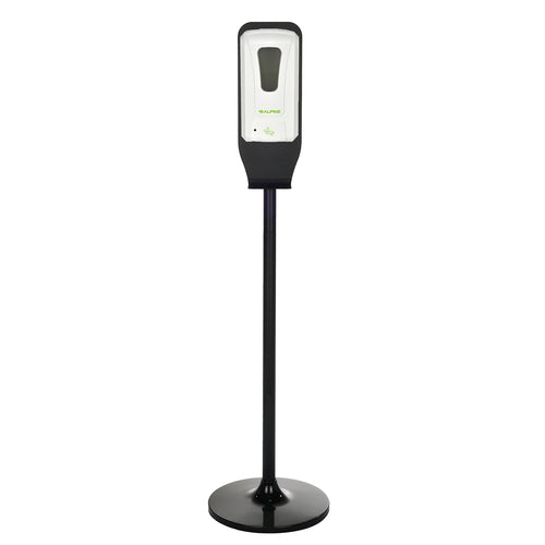 Alpine Industries ALP430-L-S, Automatic Hands-Free Liquid/Gel Hand Sanitizer/Soap Dispenser with Floor Stand, 1200 mL, White-cityfoodequipment.com