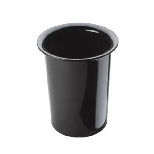 Cal-Mil 1017-13 4 1/2" Round Melamine Cutlery Cylinder, Black-cityfoodequipment.com