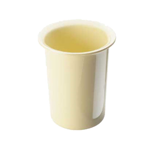 Cal-Mil 1017-61 4 1/2" Round Flatware Cylinder - 5 1/2"H, Melamine, Butter Yellow-cityfoodequipment.com