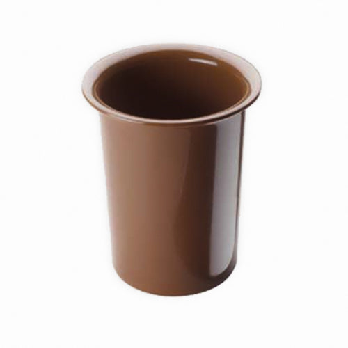 Cal-Mil 1017-62 4 1/2" Round Flatware Cylinder - 5 1/2"H, Melamine, Terra Cotta Orange-cityfoodequipment.com