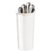 Cal-Mil 1017-8-15 4 1/2" Round Flatware Cylinder - 8"H, Melamine, White-cityfoodequipment.com