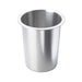 Cal-Mil 1017-SOLID 4 1/2" Round Solid Flatware Cylinder - 5 1/2"H, Stainless-cityfoodequipment.com