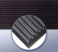 Cactus Mat 1050R-C3 Corrugated Switchboard Runner - 3' x 75', Rubber, Black-cityfoodequipment.com