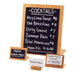 Cal-Mil 1103-811-12 Tabletop Menu Card Holder w/ Acrylic Insert - 8 1/2"W x 11"H, Bamboo Base-cityfoodequipment.com