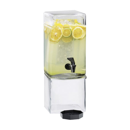Cal-Mil 1112-1AINF 1 1/2 gal Beverage Dispenser w/ Infuser - Plastic Container, Clear Base-cityfoodequipment.com