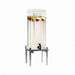 Cal-Mil 1132-1-74 1 1/2 gal Beverage Dispenser w/ Ice Tube - Plastic Container, Silver Base-cityfoodequipment.com