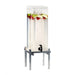 Cal-Mil 1132-3-74 3 gal Beverage Dispenser w/ Ice Tube - Plastic Container, Silver Base-cityfoodequipment.com