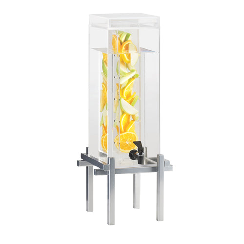 Cal-Mil 1132-3INF-74 3 gal Beverage Dispenser w/ Infuser - Plastic Container, Silver Base-cityfoodequipment.com