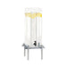 Cal-Mil 1132-5-74 5 gal Beverage Dispenser w/ Ice Tube - Plastic Container, Silver Base-cityfoodequipment.com