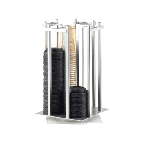 Cal-Mil 1133-74 Cup & Lid Organizer, (4) Compartment, All Cup Types-cityfoodequipment.com
