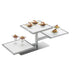 Cal-Mil 1140-74 3 Tier Square Riser Frame Only - 32 1/4x13x10 1/2", Silver-cityfoodequipment.com